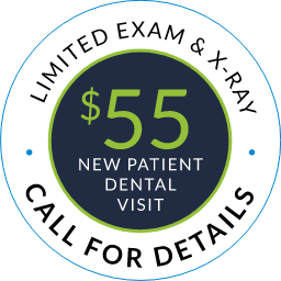 $55 New Patient visit banner stamp